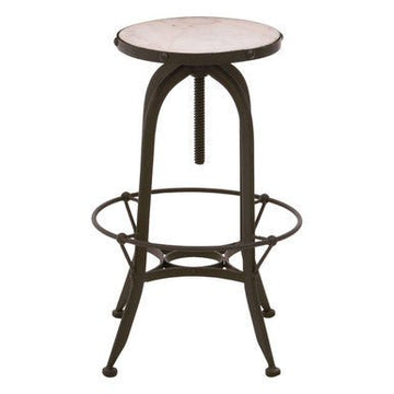 Vasco Black And White Finish Bar Stool