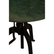 Vasco Three Leg Small Green Marble Iron Table