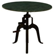 Vasco Three Leg Small Green Marble Iron Table
