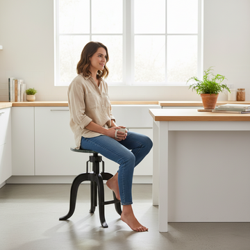 Vasco 3 Leg Bar Stool With Green Marble Top