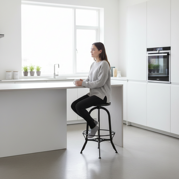 Vasco Black And Green Finish Bar Stool