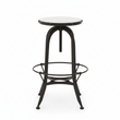 Vasco Black And White Finish Bar Stool