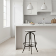 Vasco Black And White Finish Bar Stool