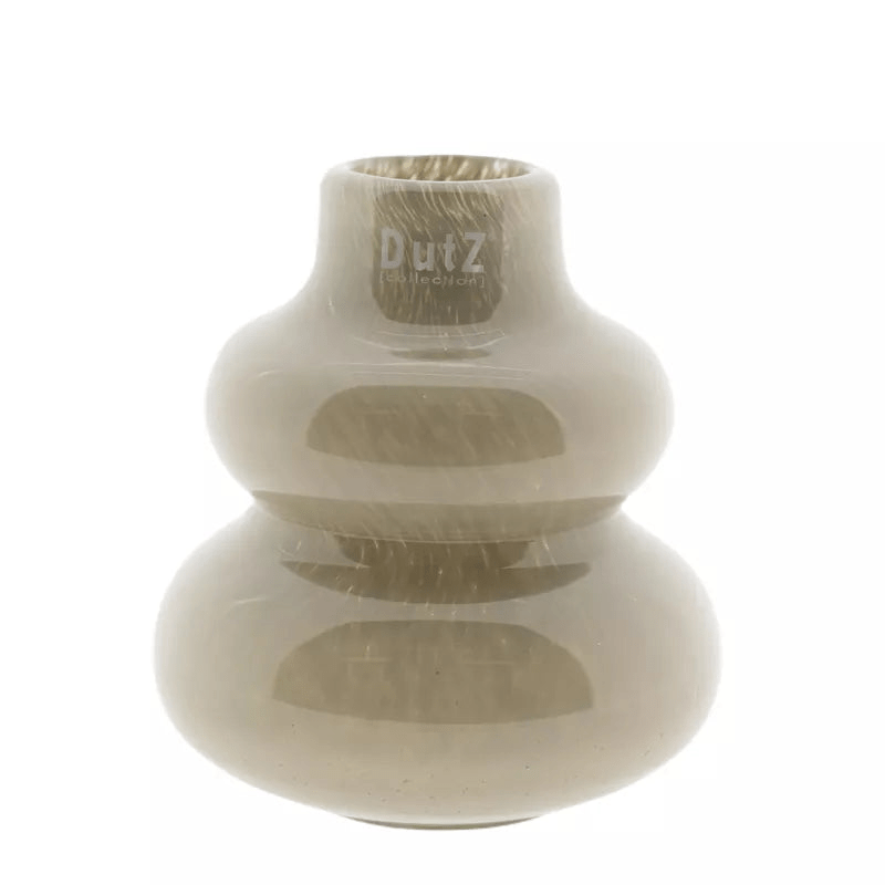 VASE SKRZYSZOW S - H16 D14 cm - TAUPE