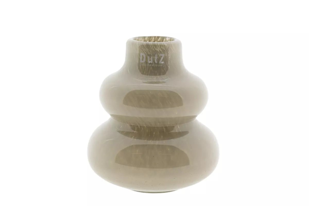 VASE SKRZYSZOW S - H16 D14 cm - TAUPE