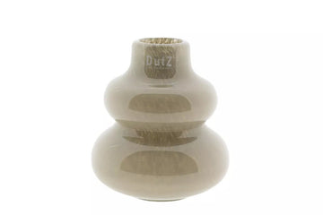 VASE SKRZYSZOW S - H16 D14 cm - TAUPE