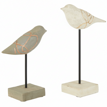 Vena Set Of Two Bird Sculptures