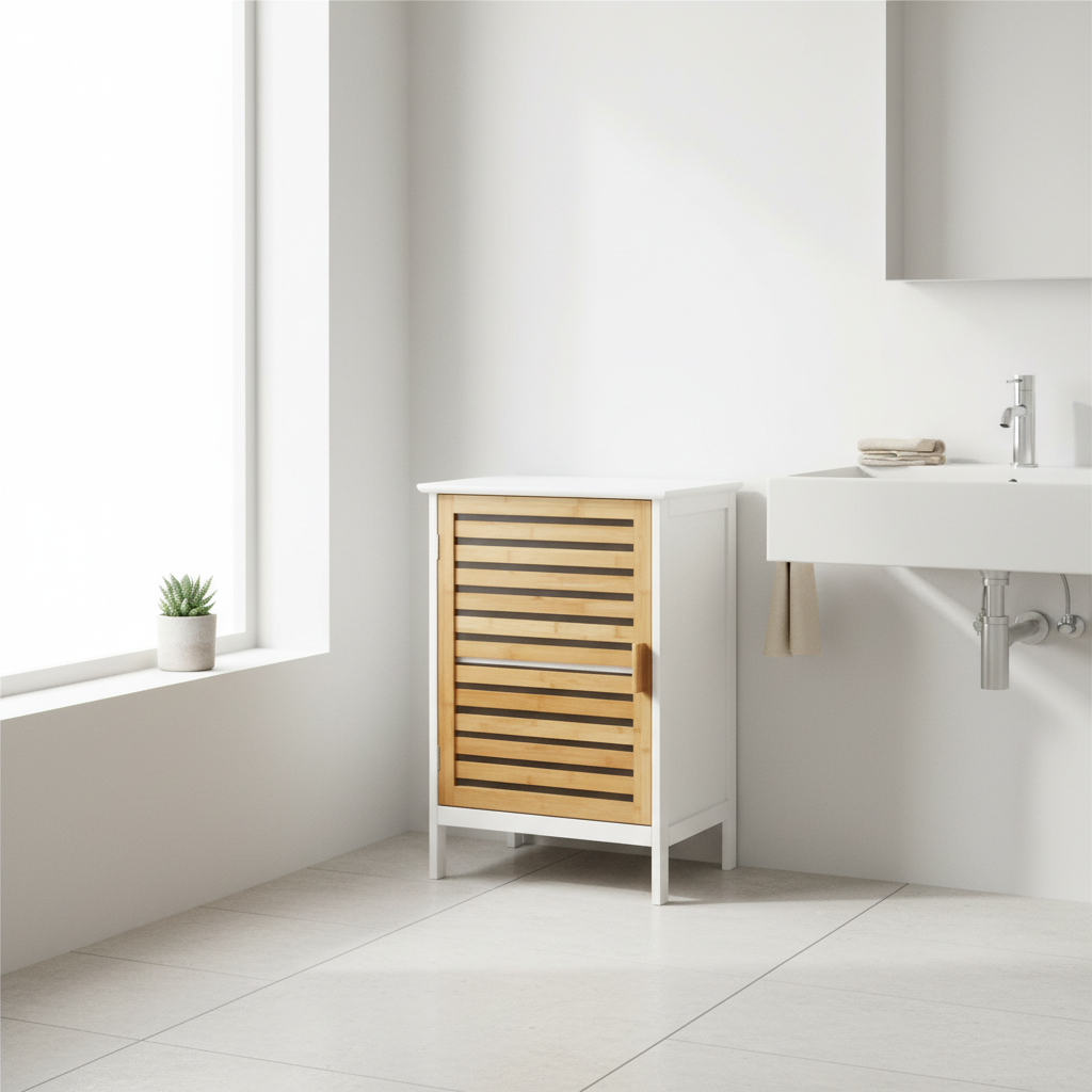 Verdon Bamboo Door Floor Standing Cabinet