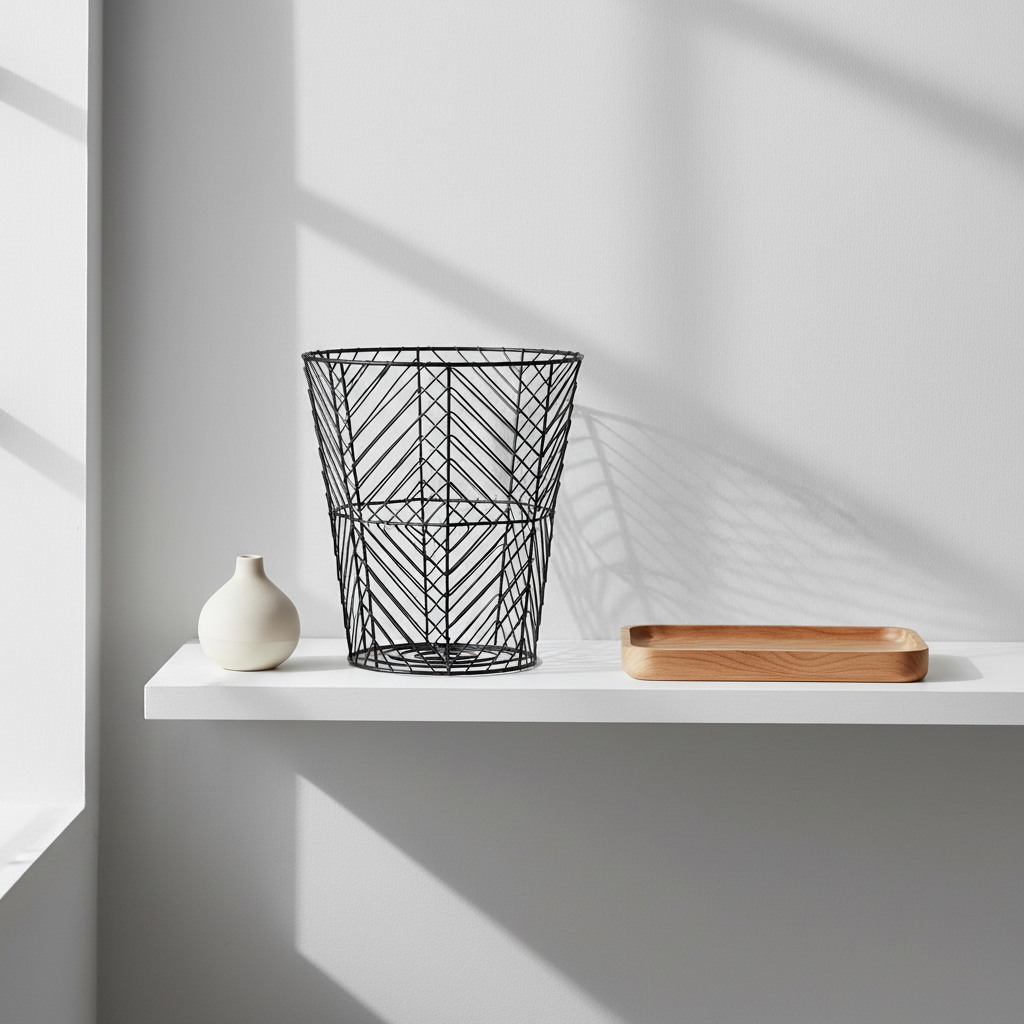 Vertex Black Powder Coat Storage Basket