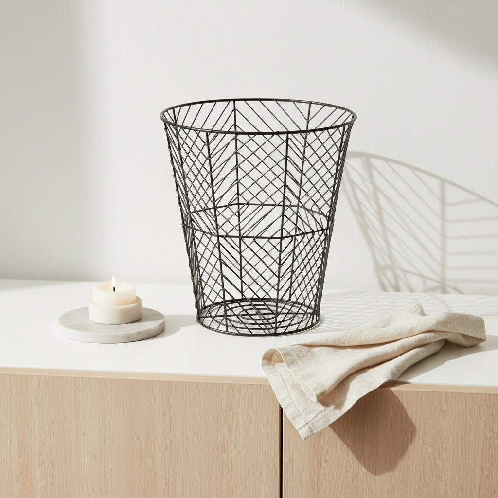 Vertex Black Powder Coat Storage Basket