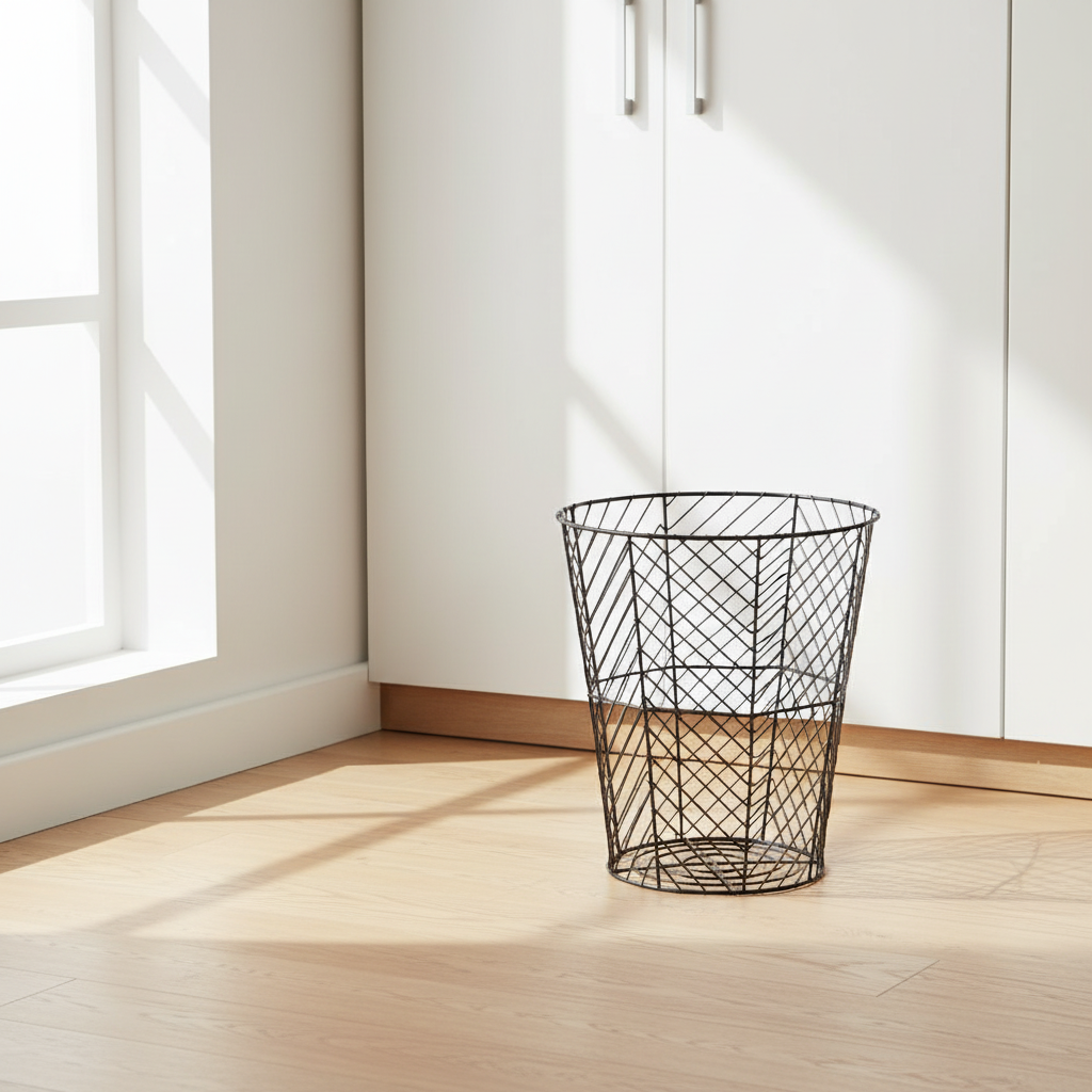 Vertex Black Powder Coat Storage Basket