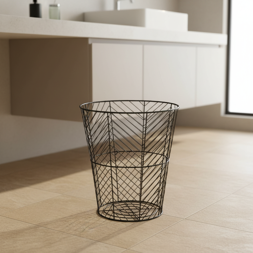 Vertex Black Powder Coat Storage Basket