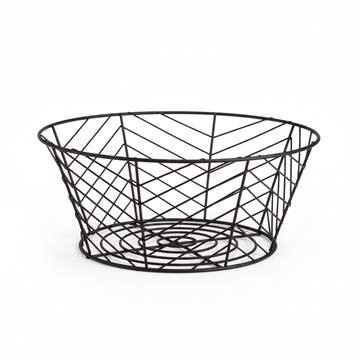Vertex Black Powder Coated Fruit Basket
