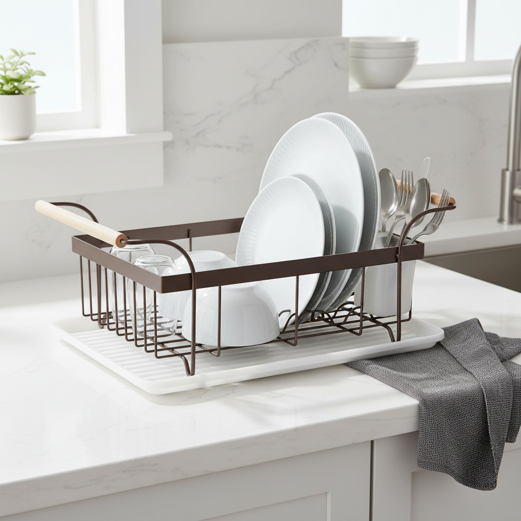 Vertex Bronze Powder Coated Dish Drainer