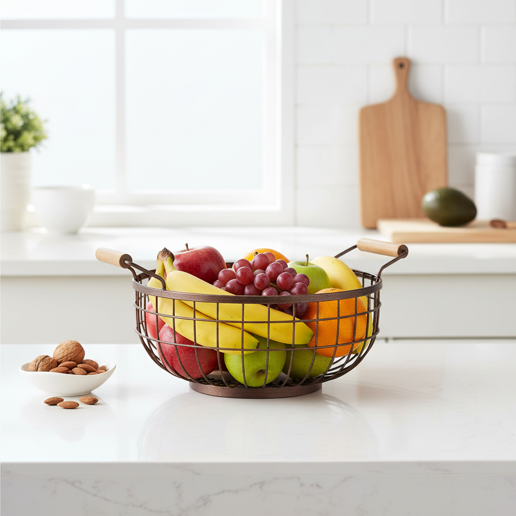 Vertex Bronze Powder Coated Fruit Basket
