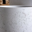 Vessara | White Mist – 40cm Large Tall Concrete Planter – 15L Round Plant Pot