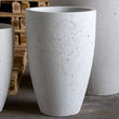 Vessara | White Mist – 55cm Extra Large Tall Concrete Planter – 32L Vase - Style Plant Pot