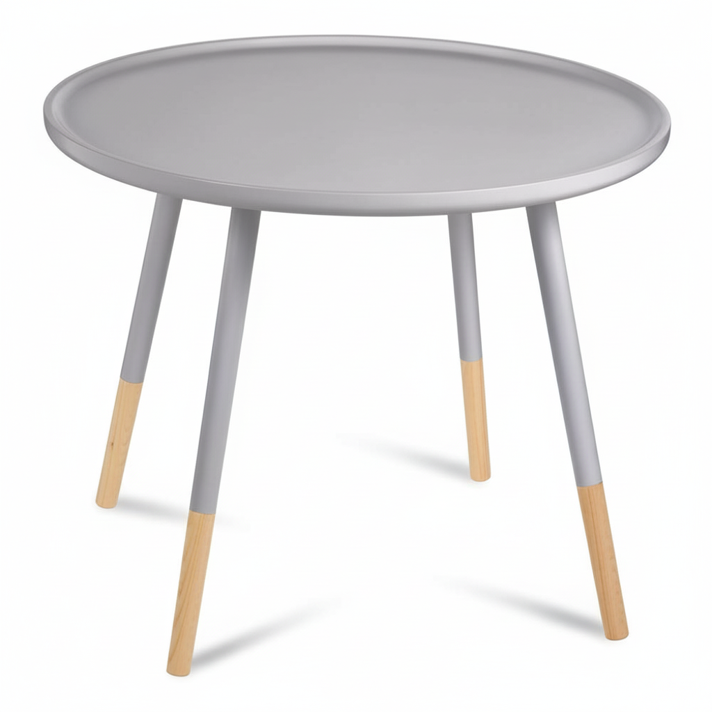 Viborg Grey Large Round Side Table