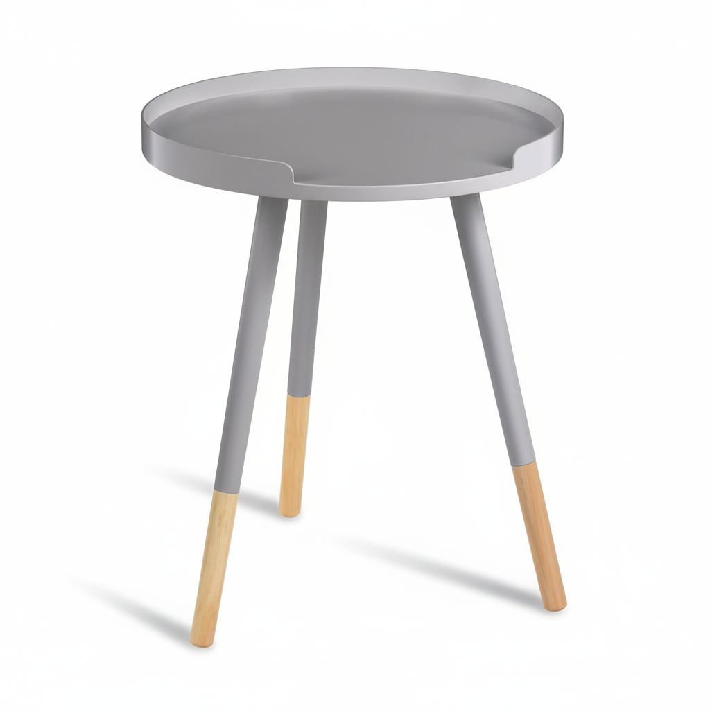 Viborg Grey Small Round Side Table
