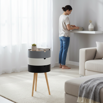 Viborg Three Tier Storage Side Table