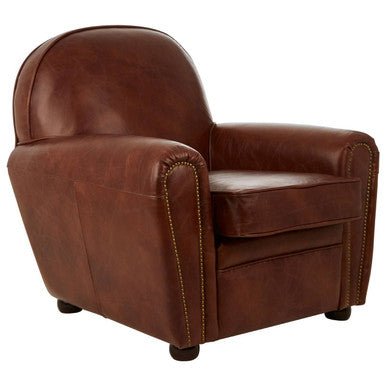 Victor Brown Leather Classic Armchair