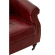 Victor Deep Red Leather Armchair