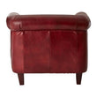 Victor Deep Red Leather Armchair