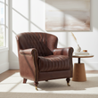 Victor Brown Leather Armchair