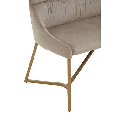 Vieste Mink Velvet Bench