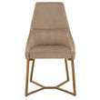 Vieste Mink Velvet Dining Chair
