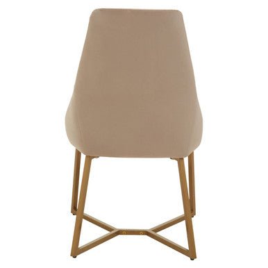 Vieste Mink Velvet Dining Chair