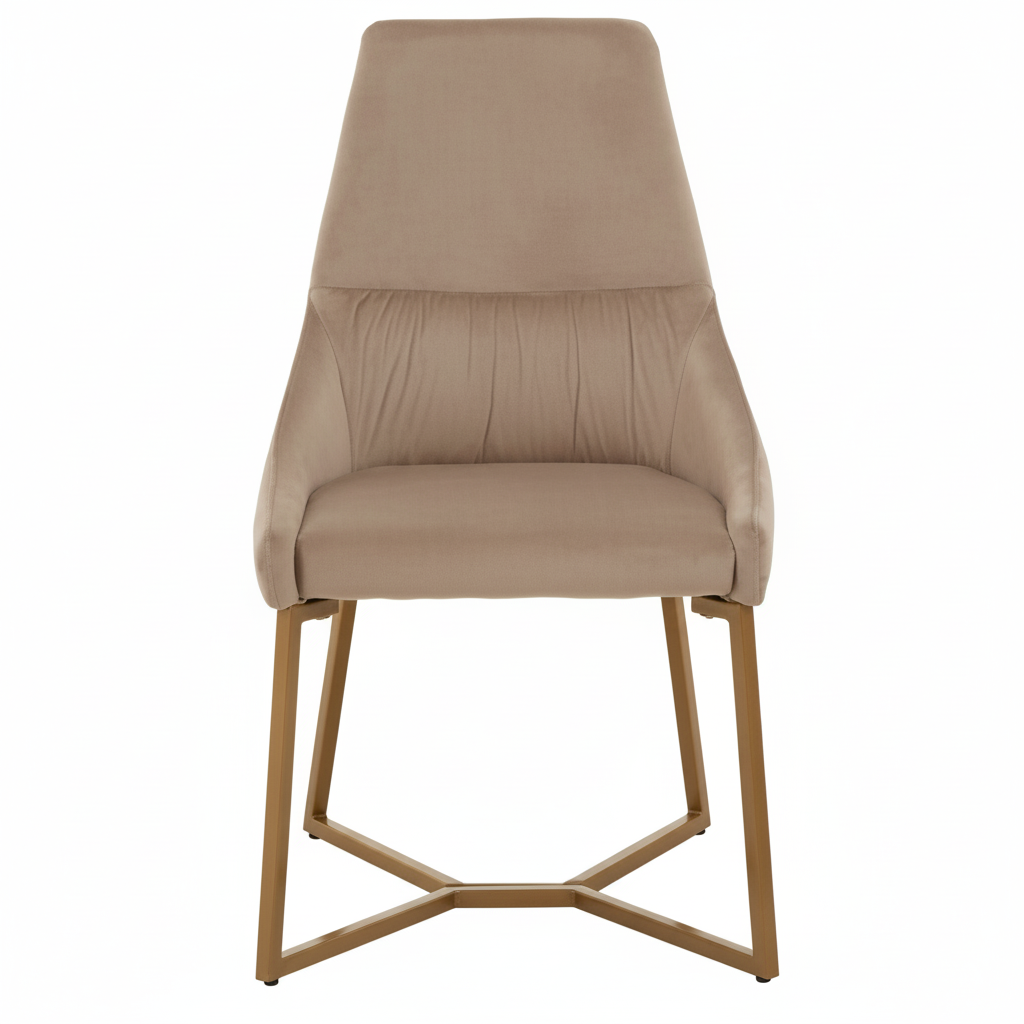Vieste Mink Velvet Dining Chair