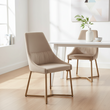 Vieste Mink Velvet Dining Chair
