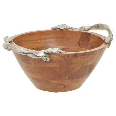 Vine Acacia Wood Medium Round Bowl