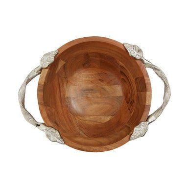Vine Acacia Wood Medium Round Bowl