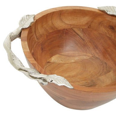 Vine Acacia Wood Medium Round Bowl