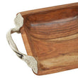 Vine Acacia Wood Square Bowl