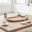 Vine Acacia Wood Oval Serving Tray