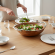 Vine Acacia Wood Round Bowl