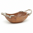 Vine Acacia Wood Small Oval Bowl