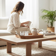 Vine Acacia Wood Small Rectangular Tray