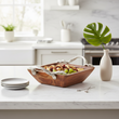 Vine Acacia Wood Square Bowl
