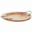 Vine Large Acacaia Wood Round Tray