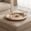 Vine Large Acacaia Wood Round Tray