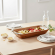 Vine Acacia Wood  Rectangular Bowl