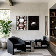 Vintage Art wall art Worn Baseballs Black White Red Photography displayed on a wall in a styled room — view 4