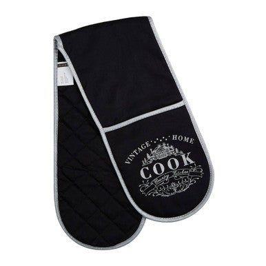 Vintage Home Black Double Oven Glove