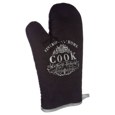 Vintage Home Black Single Oven Glove