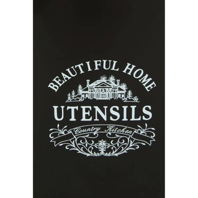Vintage Home Black Utensil Holder With 6 Utensils