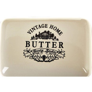 Vintage Home Cream Butter Dish
